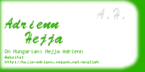 adrienn hejja business card